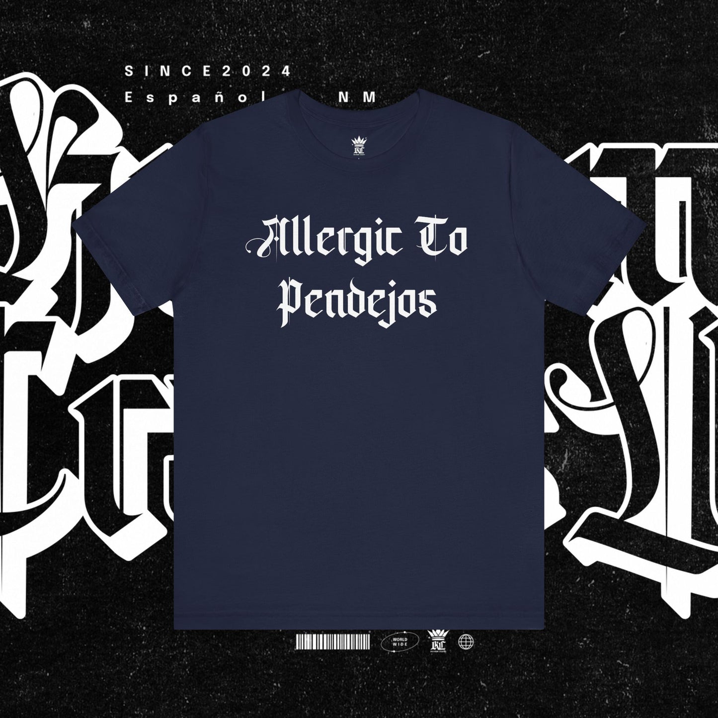 Allergic to Pendejos Unisex Jersey Tee | Casual Humor Shirt | Gift for Friends, Birthday, Humor Apparel, Everyday Wear