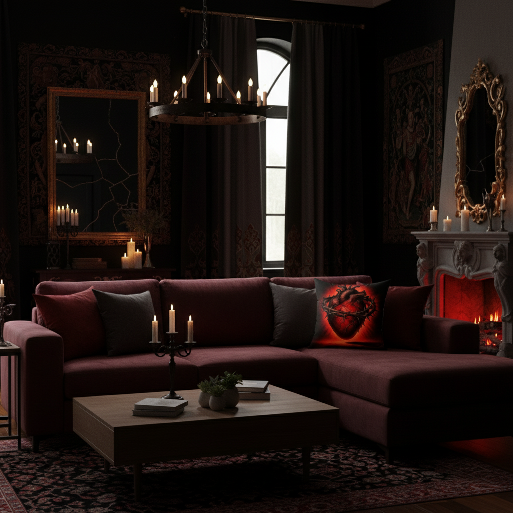 Sacred Heart Thorn Pillow