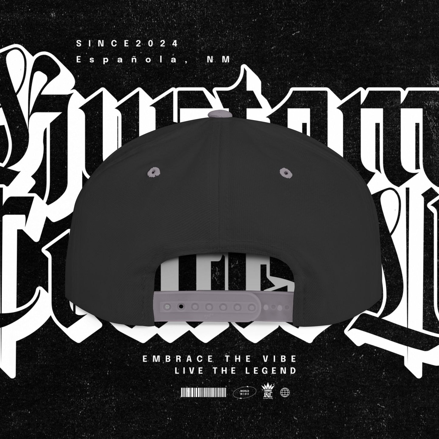 Custom Flat Bill Snapback Hat | Embrace the Vibe, Live the Legend | Perfect for Streetwear, Festivals, Casual Outings, Gifts