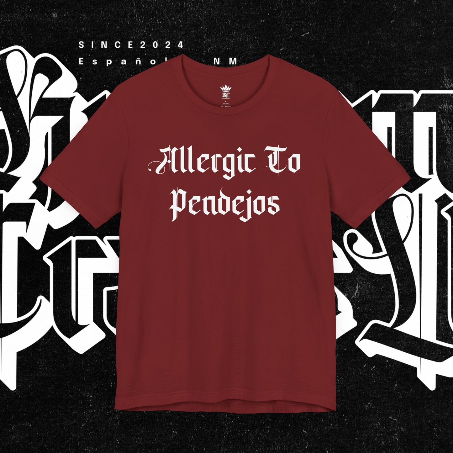 Allergic to Pendejos Unisex Jersey Tee | Casual Humor Shirt | Gift for Friends, Birthday, Humor Apparel, Everyday Wear