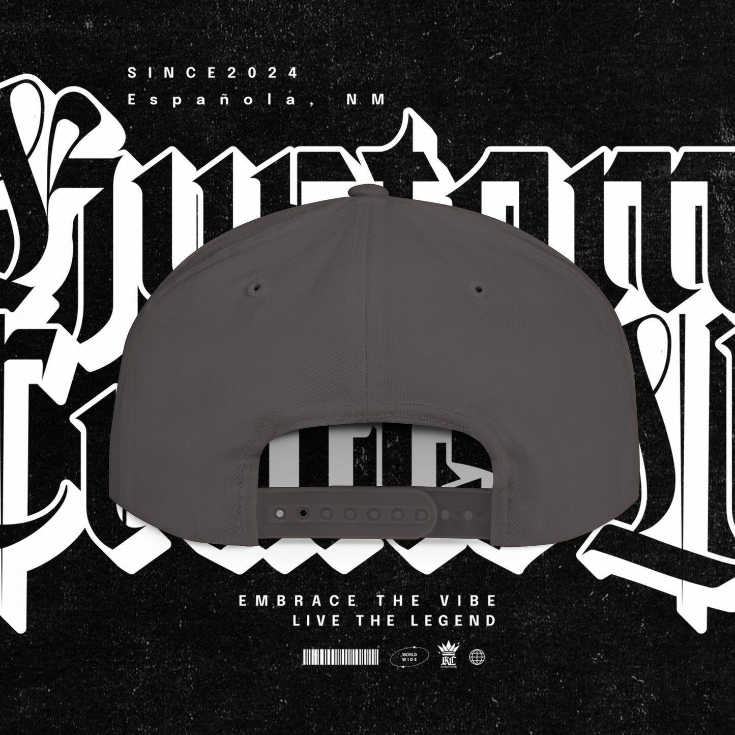 Custom Flat Bill Snapback Hat | Embrace the Vibe, Live the Legend | Perfect for Streetwear, Festivals, Casual Outings, Gifts