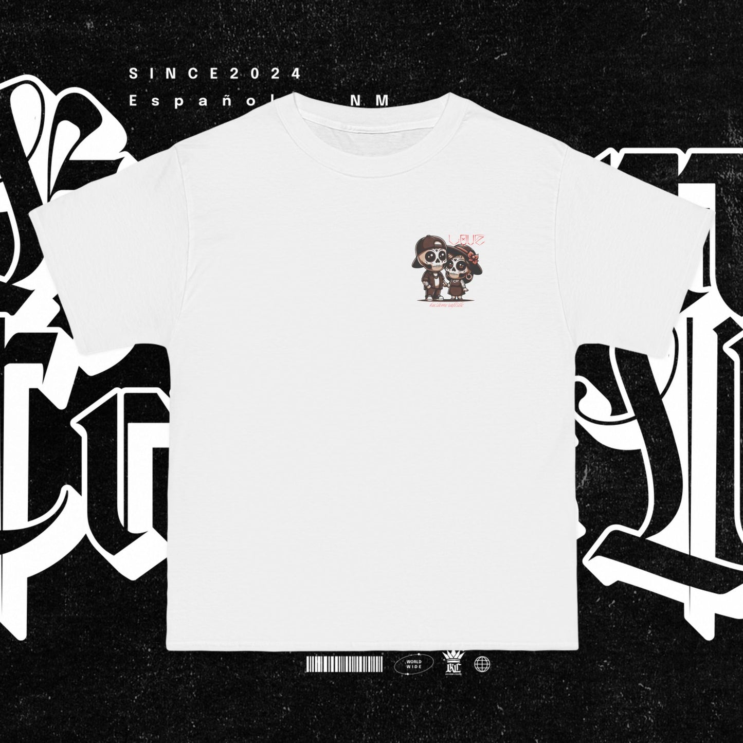 Eternal Love T-Shirt | Day of the Dead Tee, Apparel, Gift for Lovers, Couple's Clothing, Unique Graphic Tee