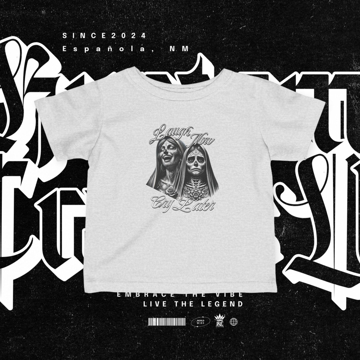Infant Graphic Tee - Laugh Now Cry Later Design