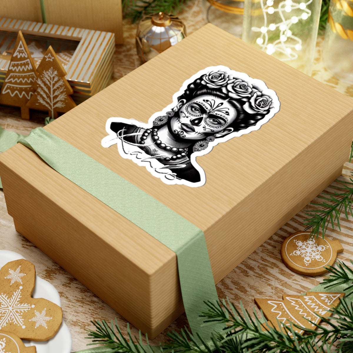 Frida Kahlo Kiss-Cut Stickers, Artistic Decals for Laptops, Journals, Water Bottles, Unique Gifts for Art Lovers, Day of the Dead [...]