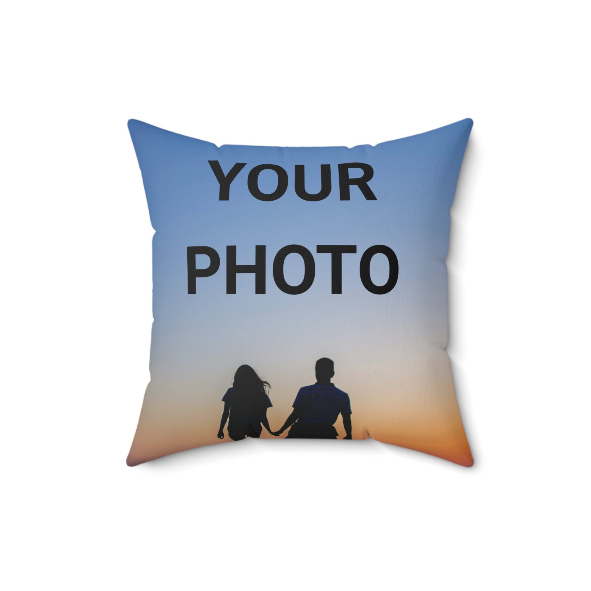 Custom Photo Throw Pillow — Personalized Pillow
