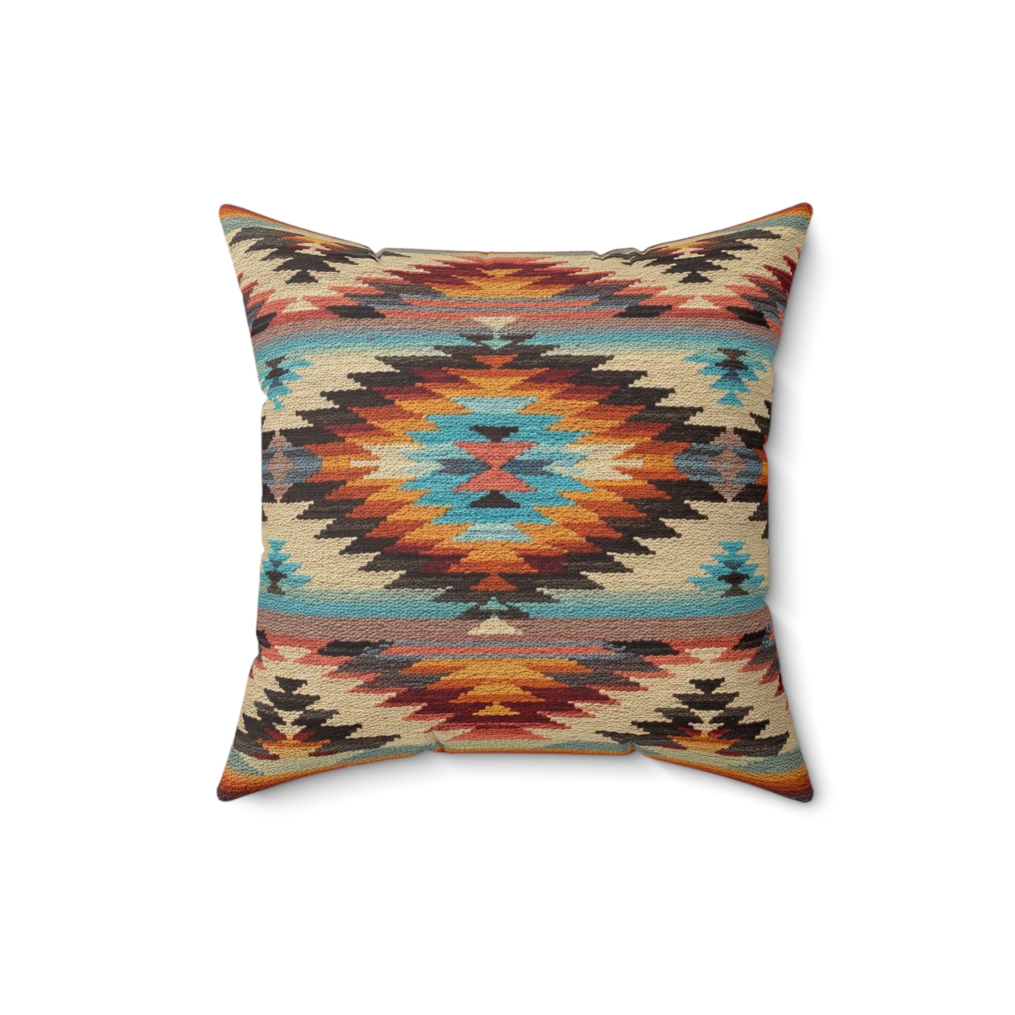Southwestern - Faux Suede Square Pillow