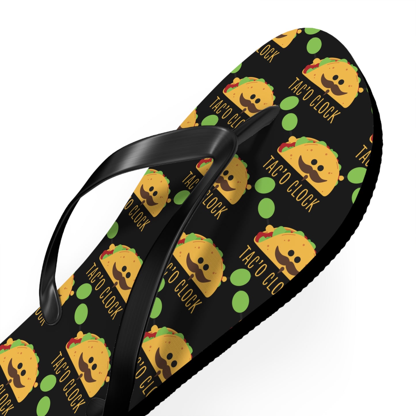 Taco-Themed Flip Flops - Perfect for Summer, College Dorms, Beach Days, Taco Celebrations, Foodie Gifts, Pool Parties, Funny Footwear
