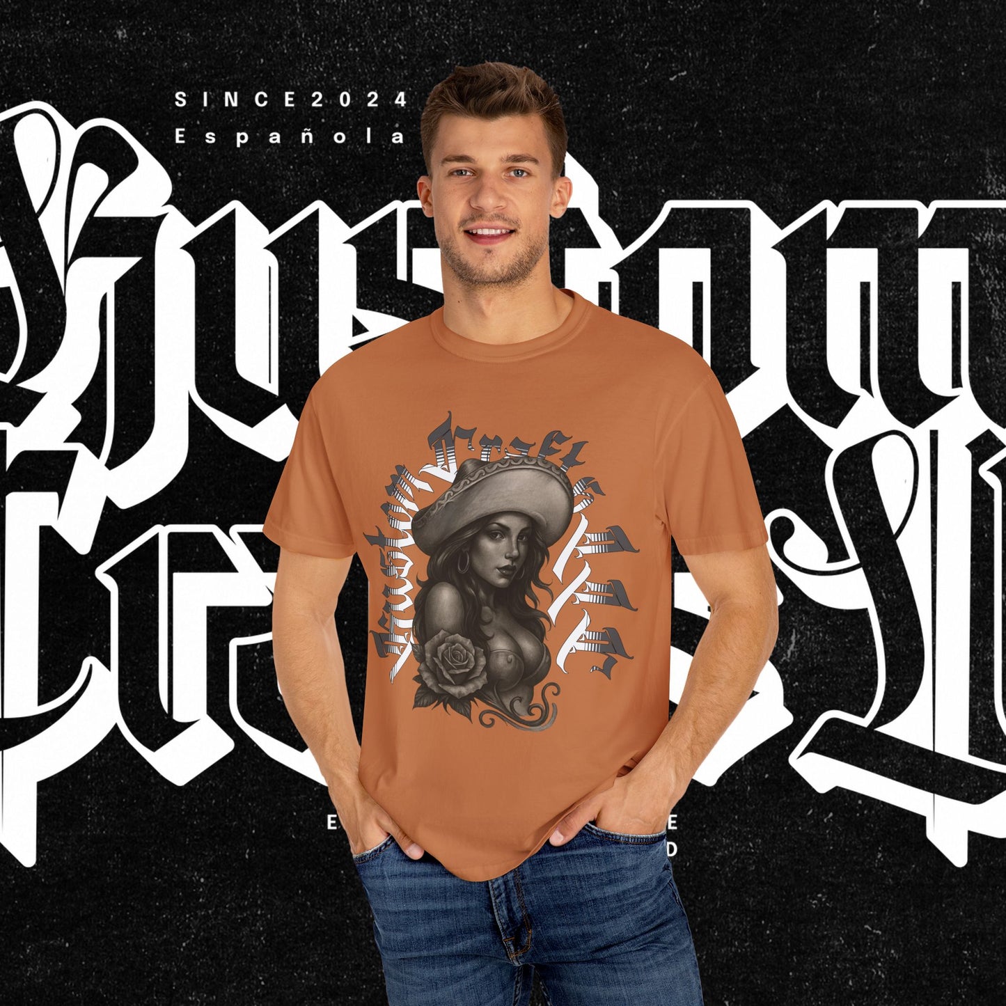 Senora Street T-shirt, Unisex Tee, Custom Graphic Shirt, Distressed Vintage Tee, Hipster Fashion Top