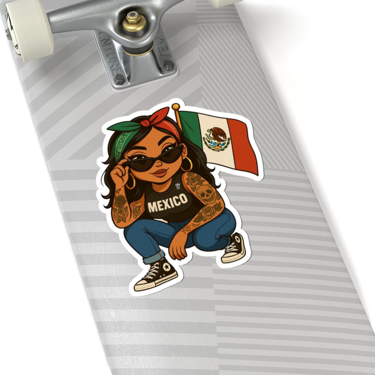 Mexican Pride Kiss-Cut Stickers, Aesthetic Laptop Stickers, Cultural Decor, Unique Gifts for Her, Festival Accessories