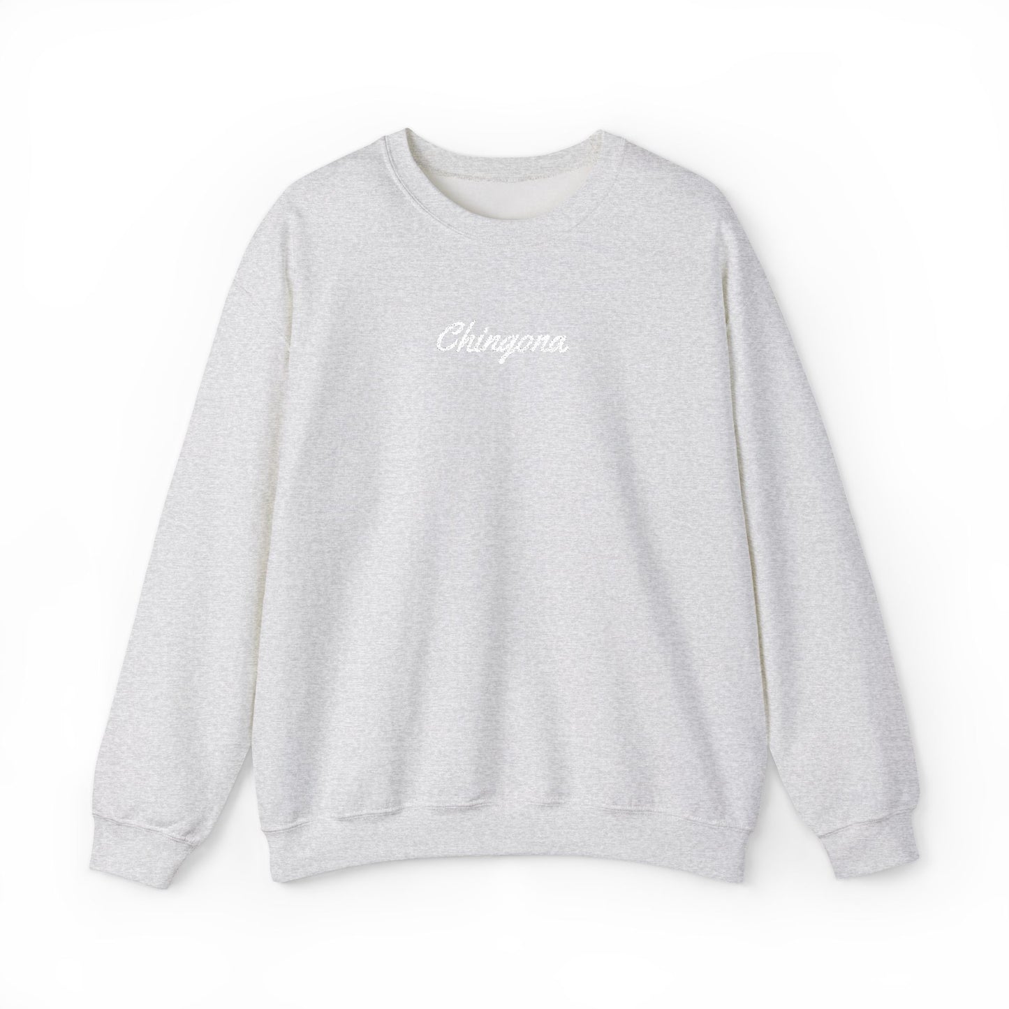 Chingona Embroidery  Heavy Blend Crewneck Sweatshirt