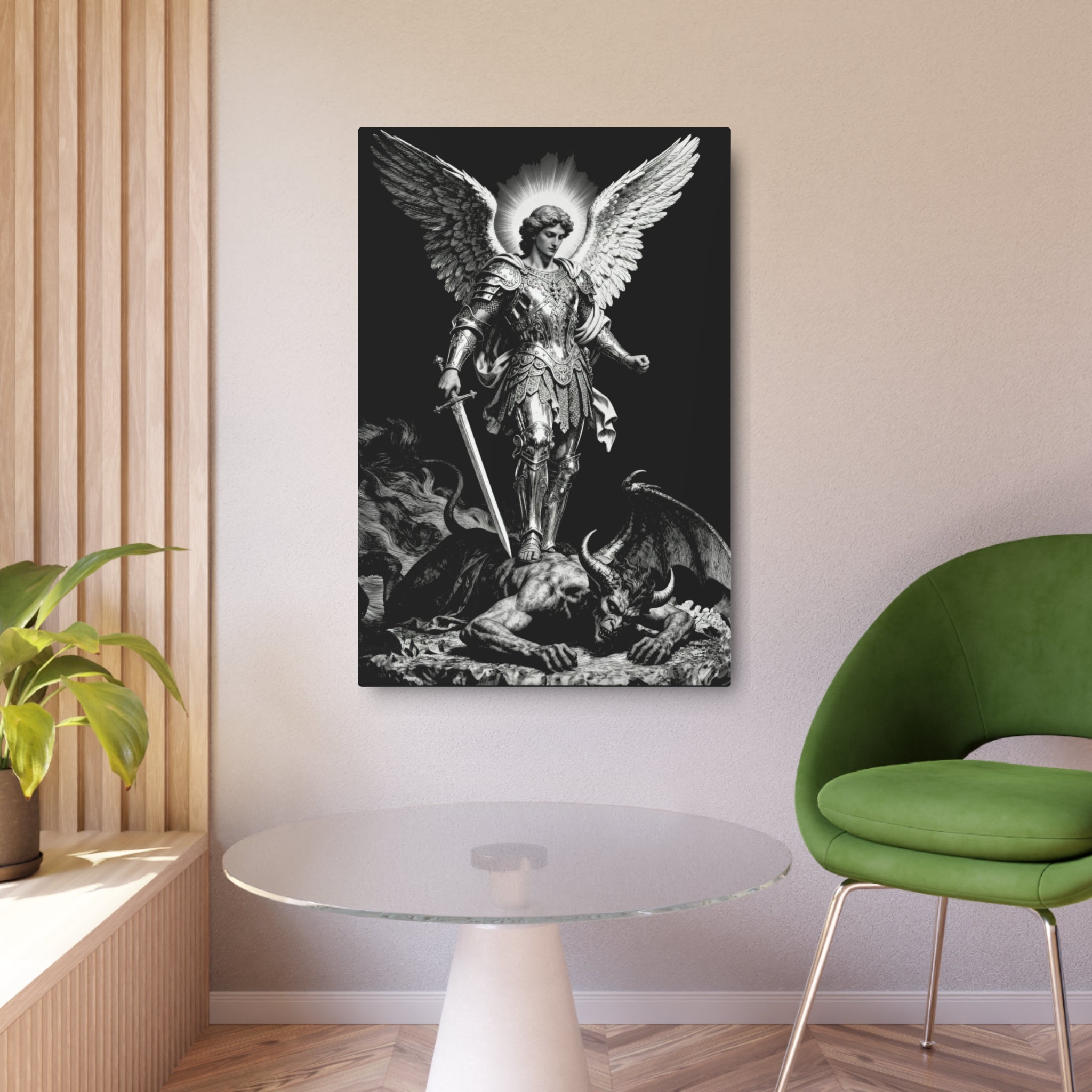 St. Michael Archangel Metal Art Sign
