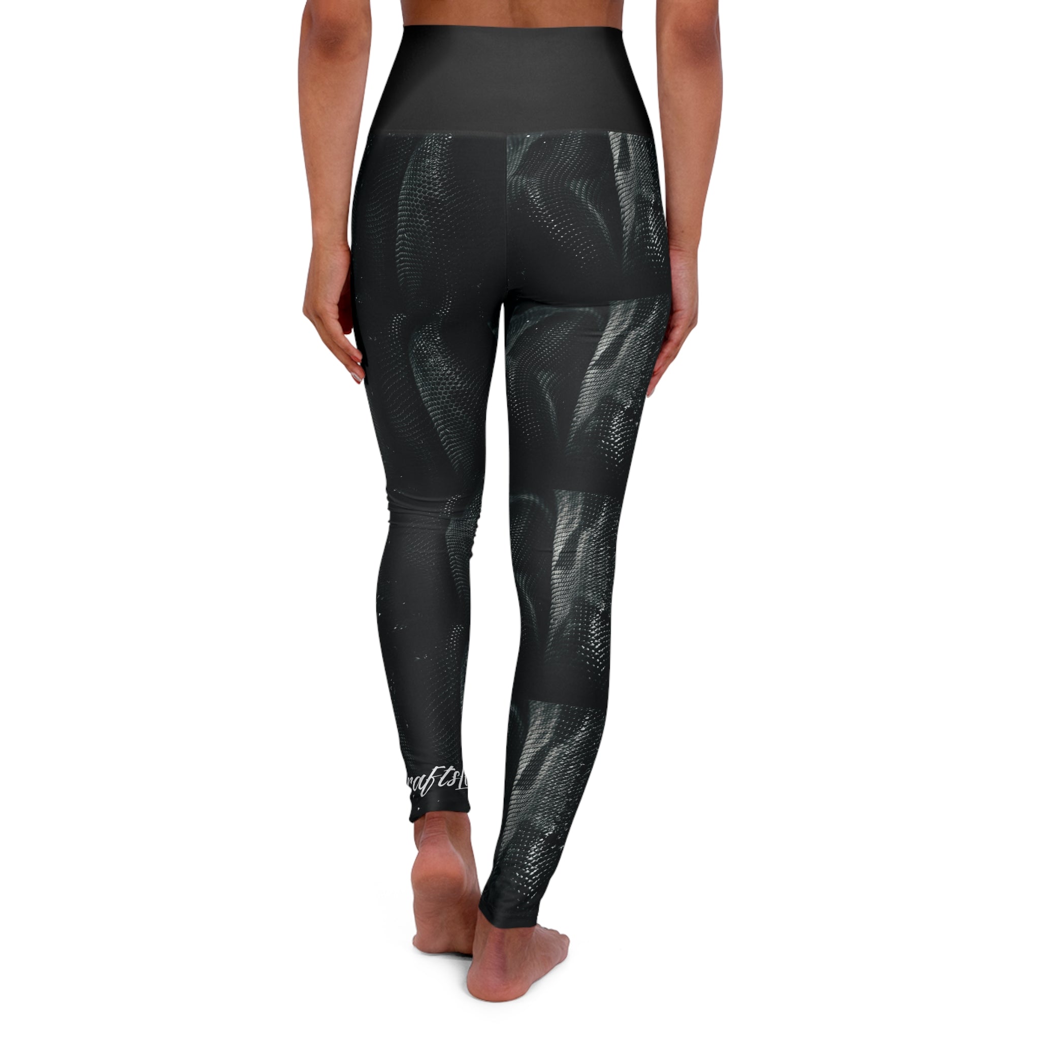 Snake Skin High-Waisted Yoga Leggings