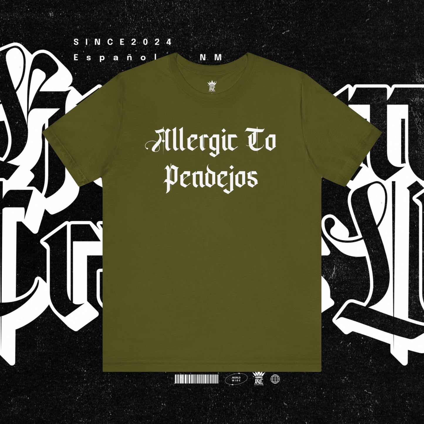 Allergic to Pendejos Unisex Jersey Tee | Casual Humor Shirt | Gift for Friends, Birthday, Humor Apparel, Everyday Wear