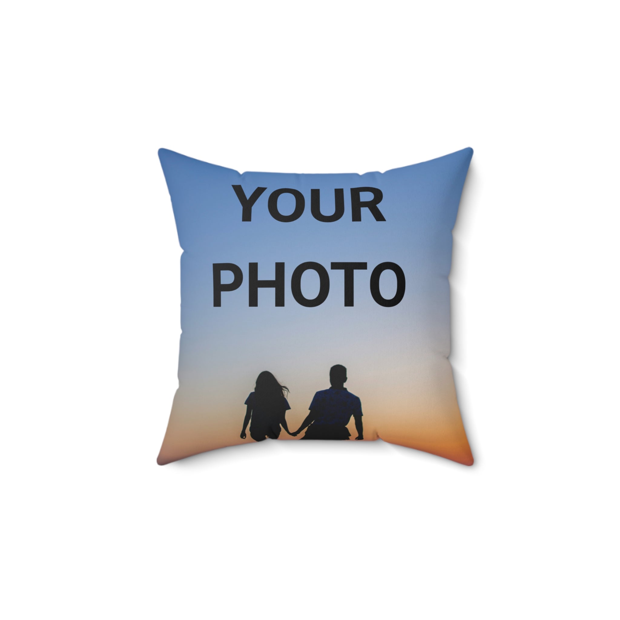 Custom Photo Throw Pillow — Personalized Pillow