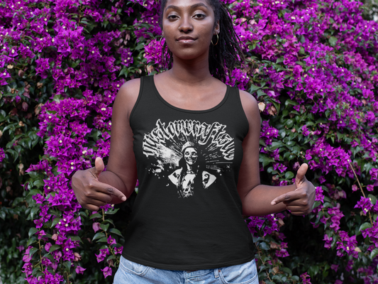 Gothic Street Tank, Women's Ideal Racerback Tank, Kustom Crafts LLC, Tank Top for Women, Streetwear Tank, Gothic Tank, Alternative Tank Top