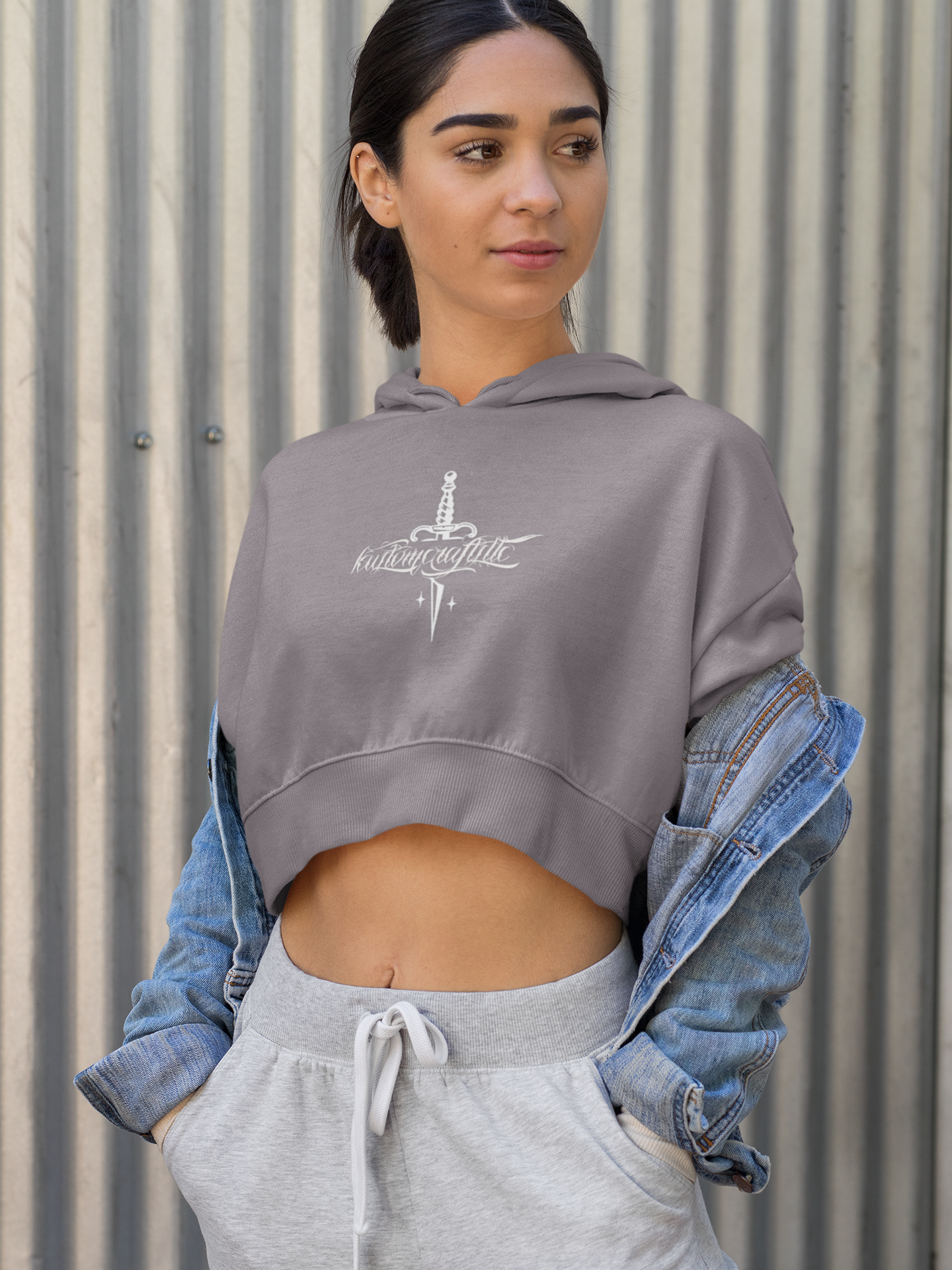 Urban Legend Cropped Hoodie | Embrace the Vibe, Women's Fashion, Streetwear, Casual Wear, Gift for Her, Fall Style