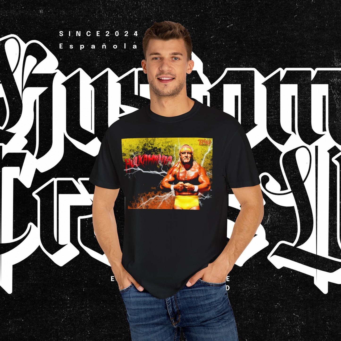 Hulk Hogan Wrestling Fan Unisex T-Shirt | Vintage Graphic Tee | Gamer Gift, Fan Apparel, Retro Style, Sportswear, Comic Con Outfit