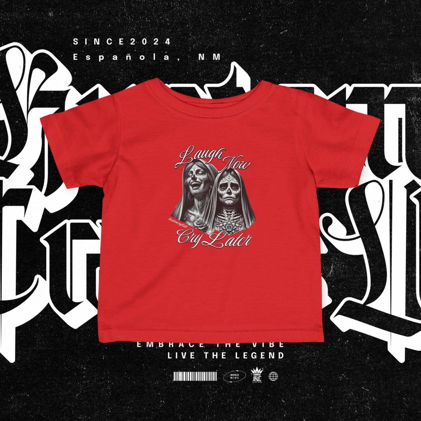 Infant Graphic Tee - Laugh Now Cry Later Design