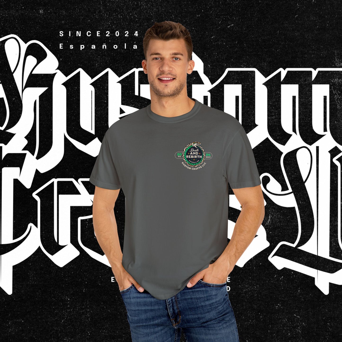 Death and Rebirth Snake Graphic Tee, Death Rebirth Unisex T-shirt, Streetwear Alternative Fashion, Serpent Design Shirt, Edgy Clothing