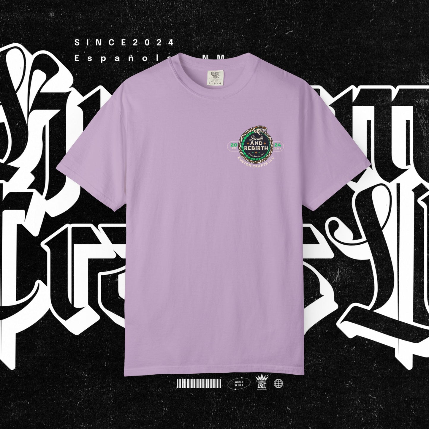 Death and Rebirth Snake Graphic Tee, Death Rebirth Unisex T-shirt, Streetwear Alternative Fashion, Serpent Design Shirt, Edgy Clothing