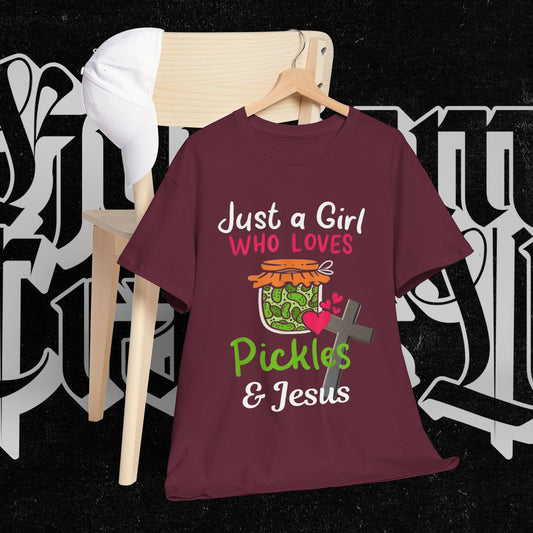 Pickle Lover Tee, Funny Cotton Shirt, Gift for Foodies, Unisex Casual Top, Perfect Fun Party Attire, Unique Gift Idea