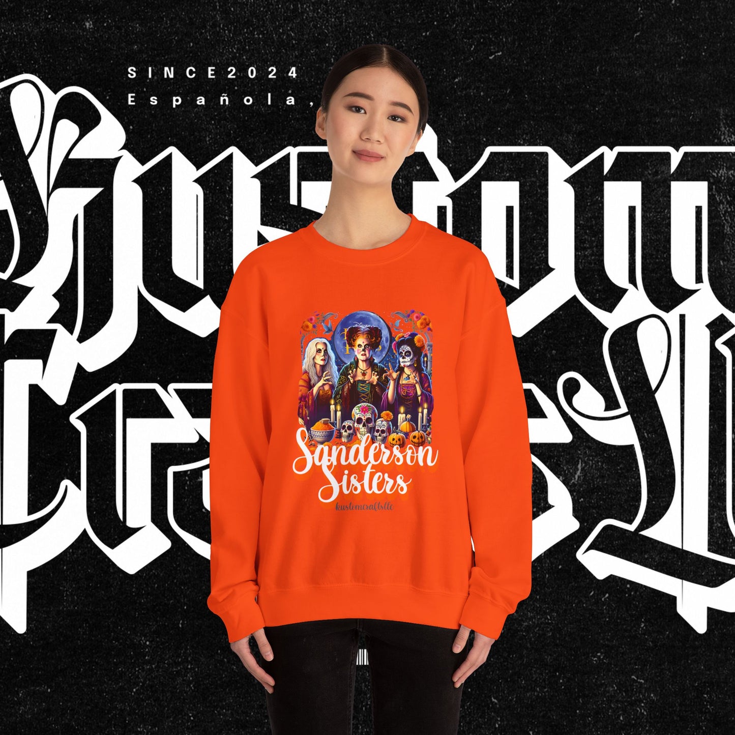 Sanderson Sisters Crewneck Sweatshirt, Halloween Sweatshirt, Casual Fall Fashion, Unisex Sweater, Art Print Sweatshirt