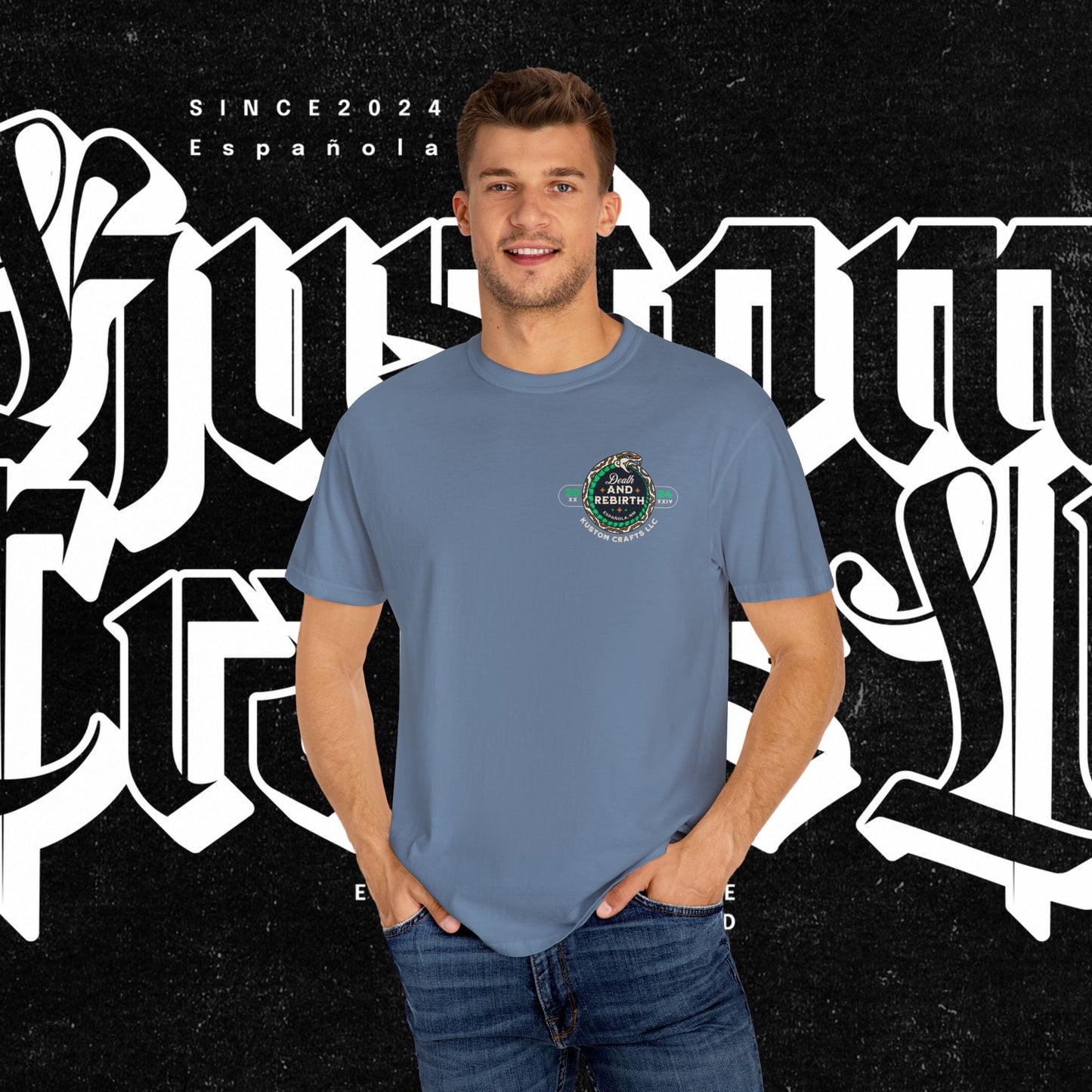 Death and Rebirth Snake Graphic Tee, Death Rebirth Unisex T-shirt, Streetwear Alternative Fashion, Serpent Design Shirt, Edgy Clothing