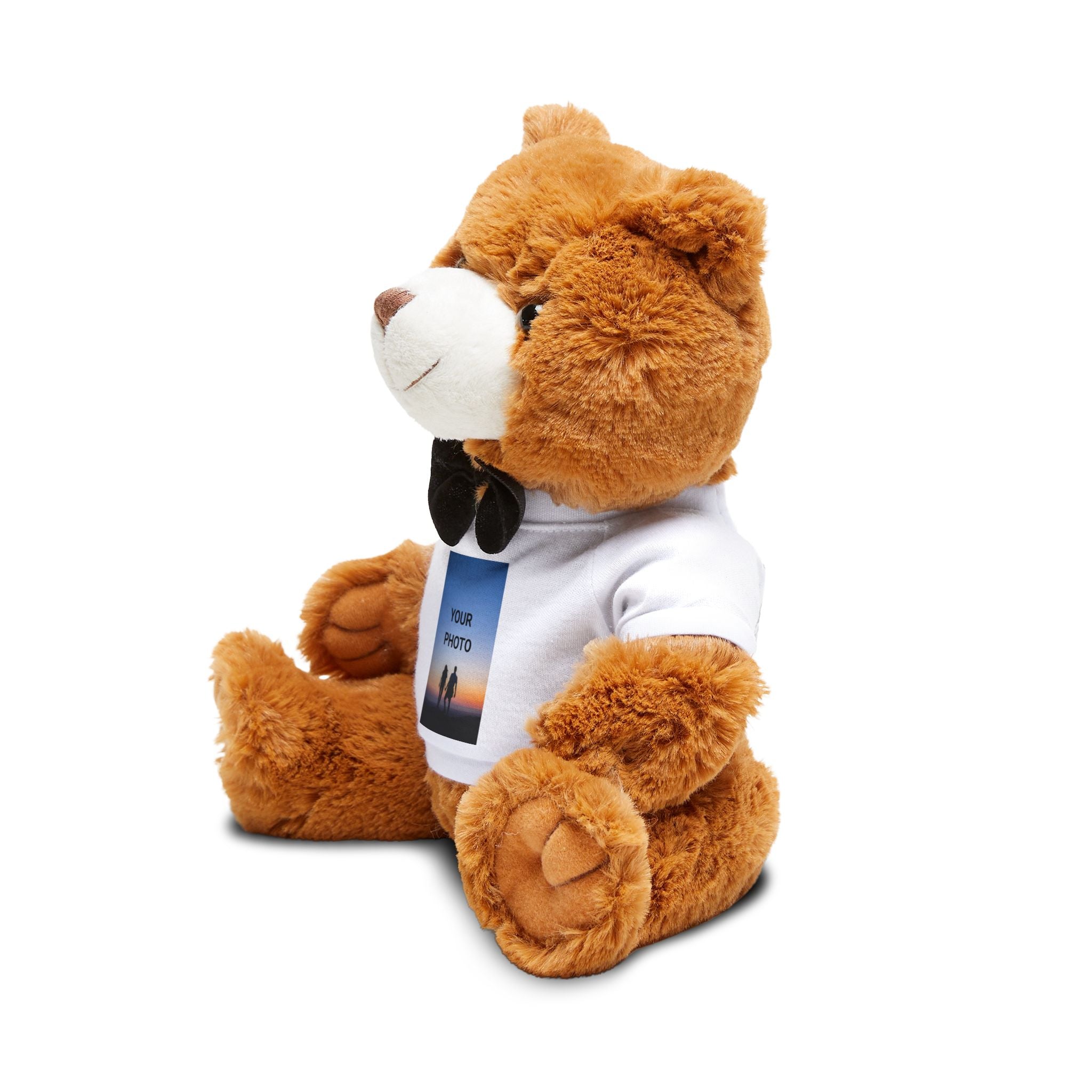 Personalized Photo Teddy Bear — Custom T-Shirt Plush Gift for Kids & Couples
