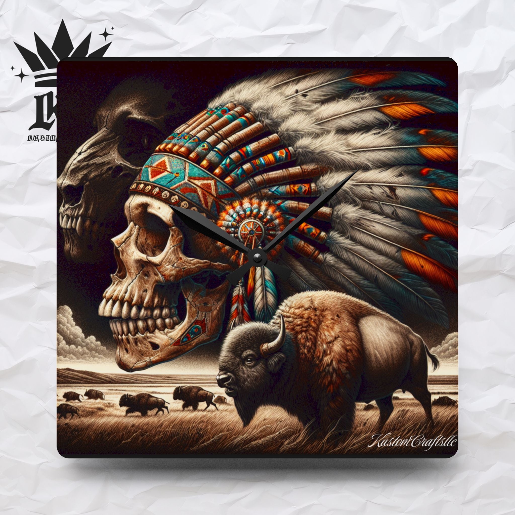 Native Spirit - Acrylic Wall Clock