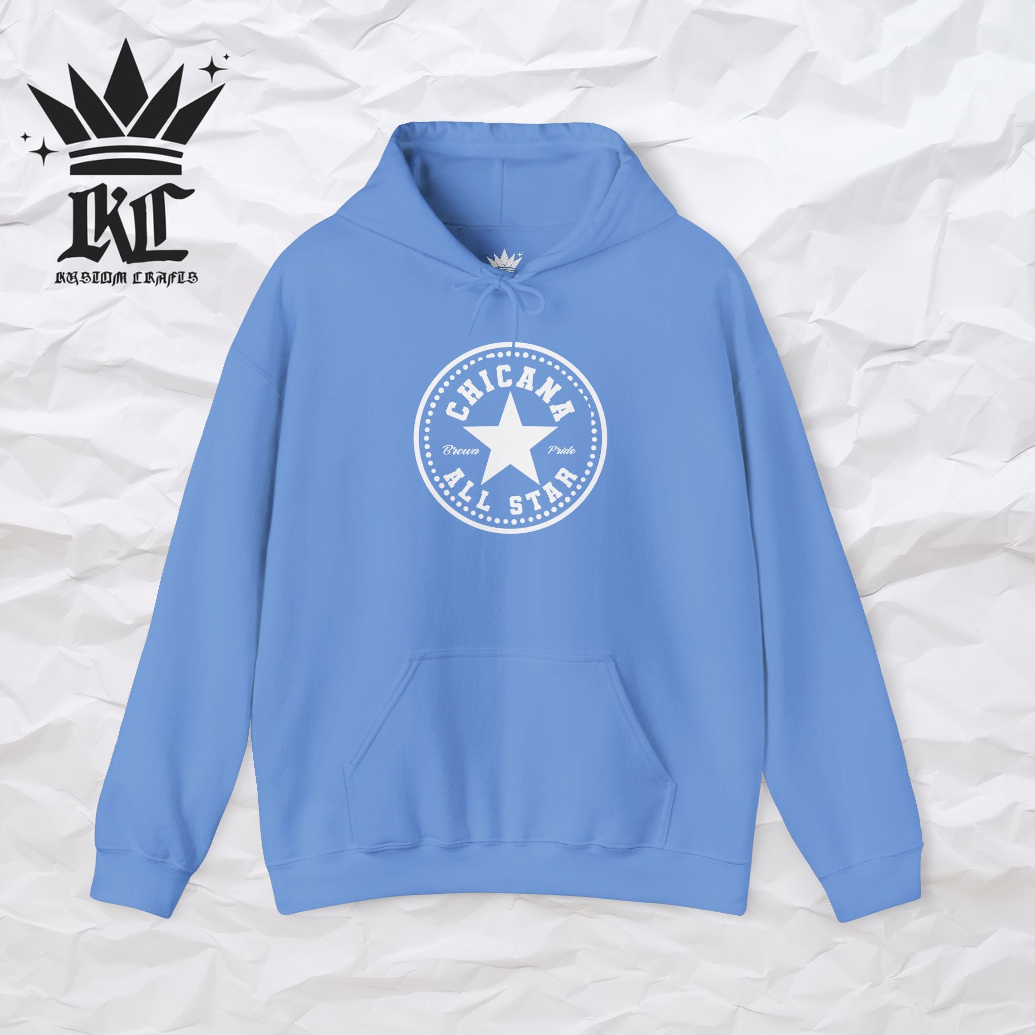 Chicana All Star Hoodie — Vintage Latina Pride Sweatshirt