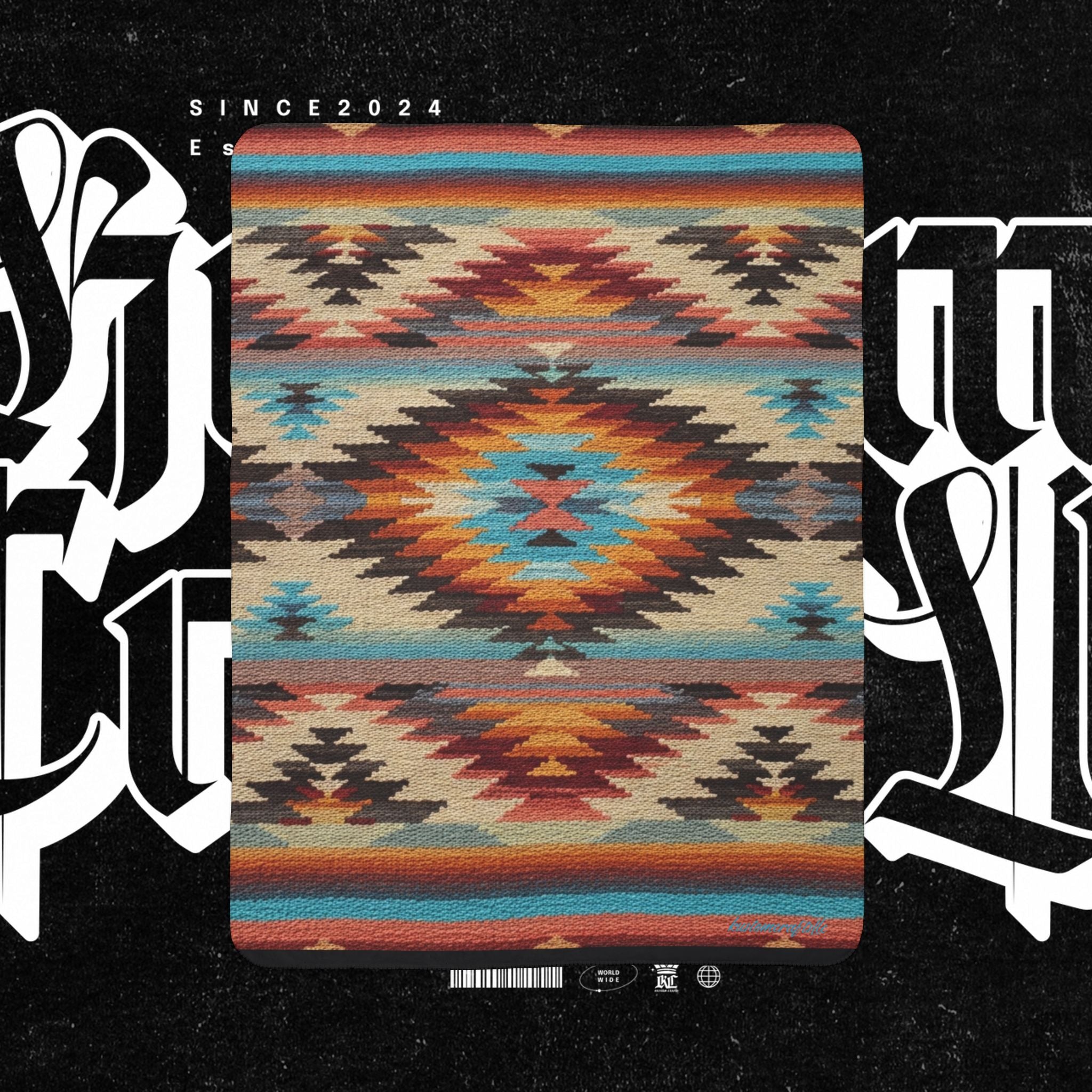 Southwest Fleece - Sherpa Blanket