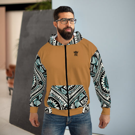 Southwest (Light-Brown) Zip Hoodie