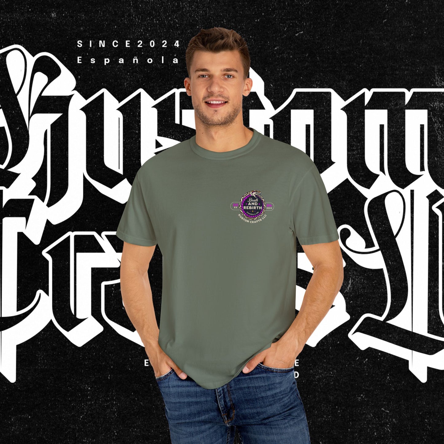 Death and Rebirth Bright Purple/Pink Snake Graphic Tee, Death Rebirth Unisex T-shirt, Streetwear Alternative Fashion, Serpent Design Shirt, Edgy Clothing