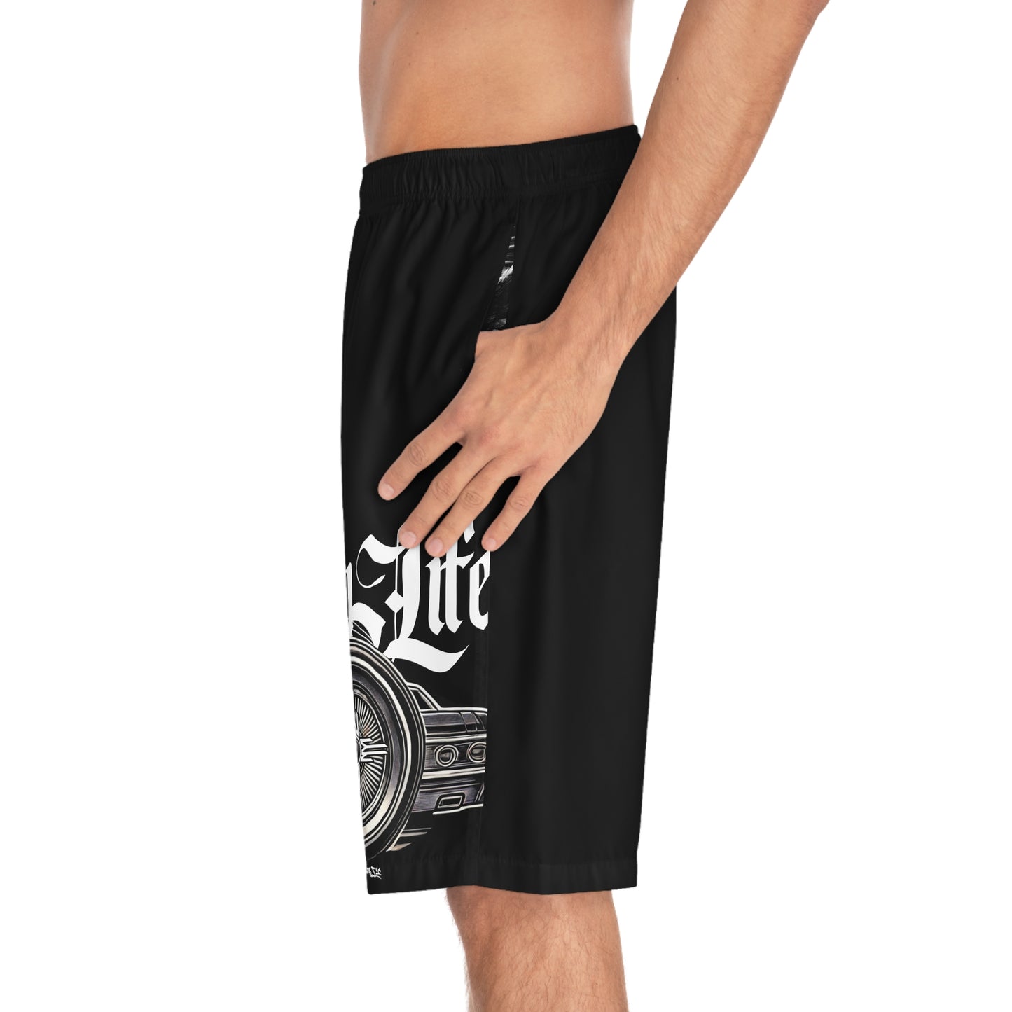 Low Life Lowrider Stylish Men's Board Shorts - Perfect for Beach Days, Summer Fun, Pool Parties, Vacation Essentials, Low Life Design