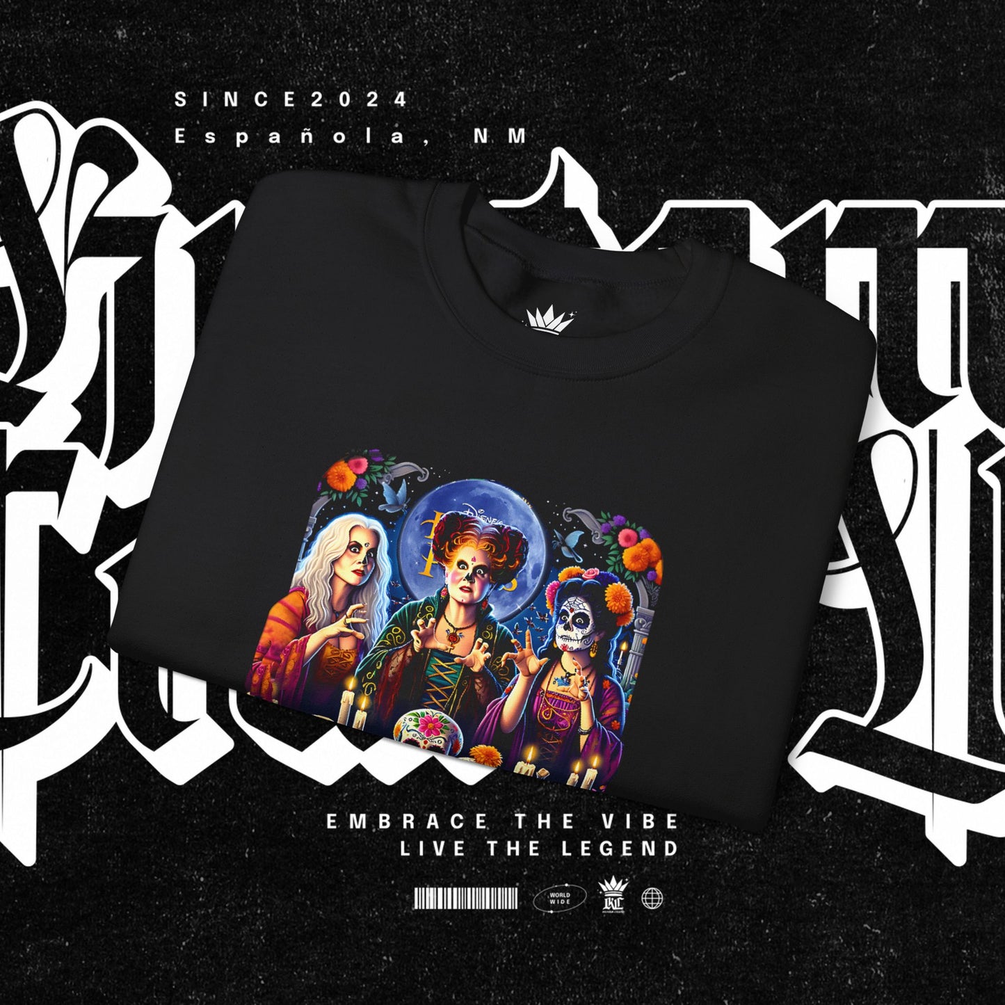 Sanderson Sisters Crewneck Sweatshirt, Halloween Sweatshirt, Casual Fall Fashion, Unisex Sweater, Art Print Sweatshirt