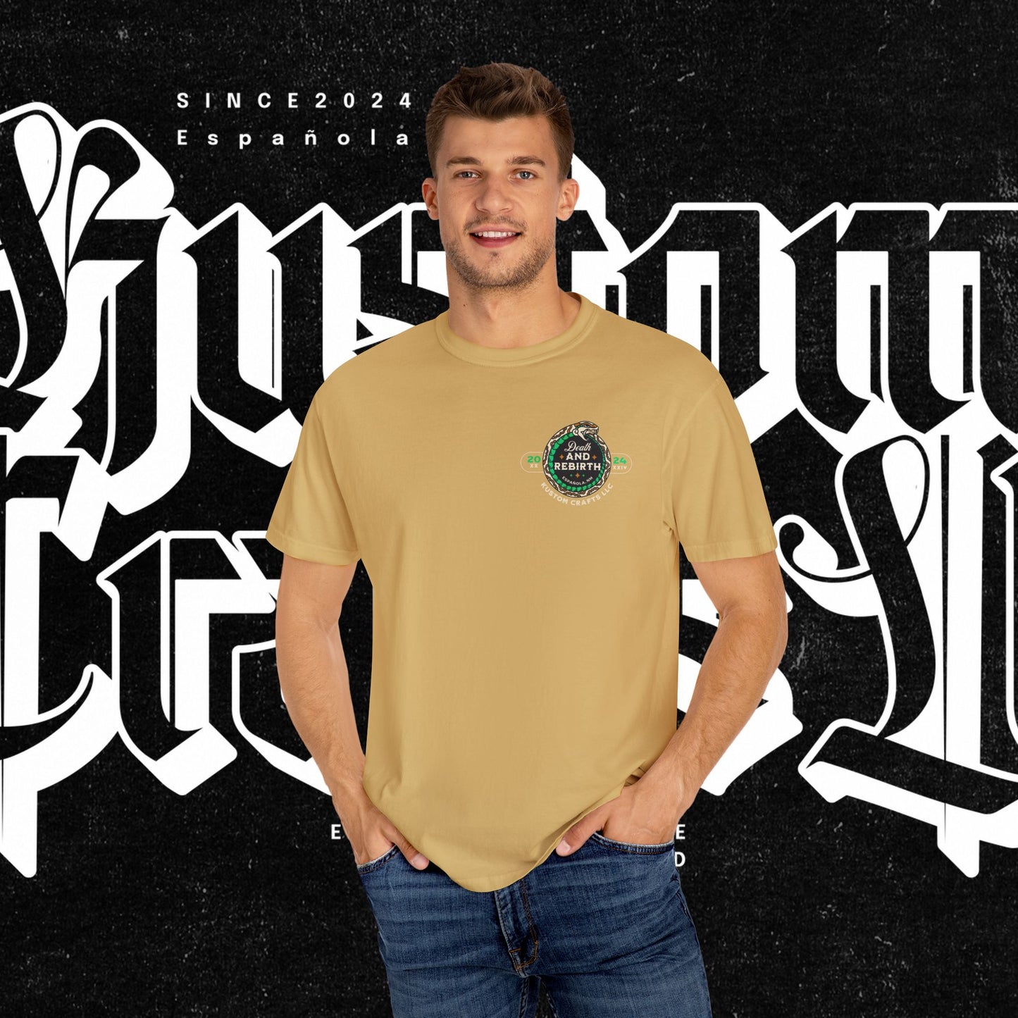 Death and Rebirth Snake Graphic Tee, Death Rebirth Unisex T-shirt, Streetwear Alternative Fashion, Serpent Design Shirt, Edgy Clothing