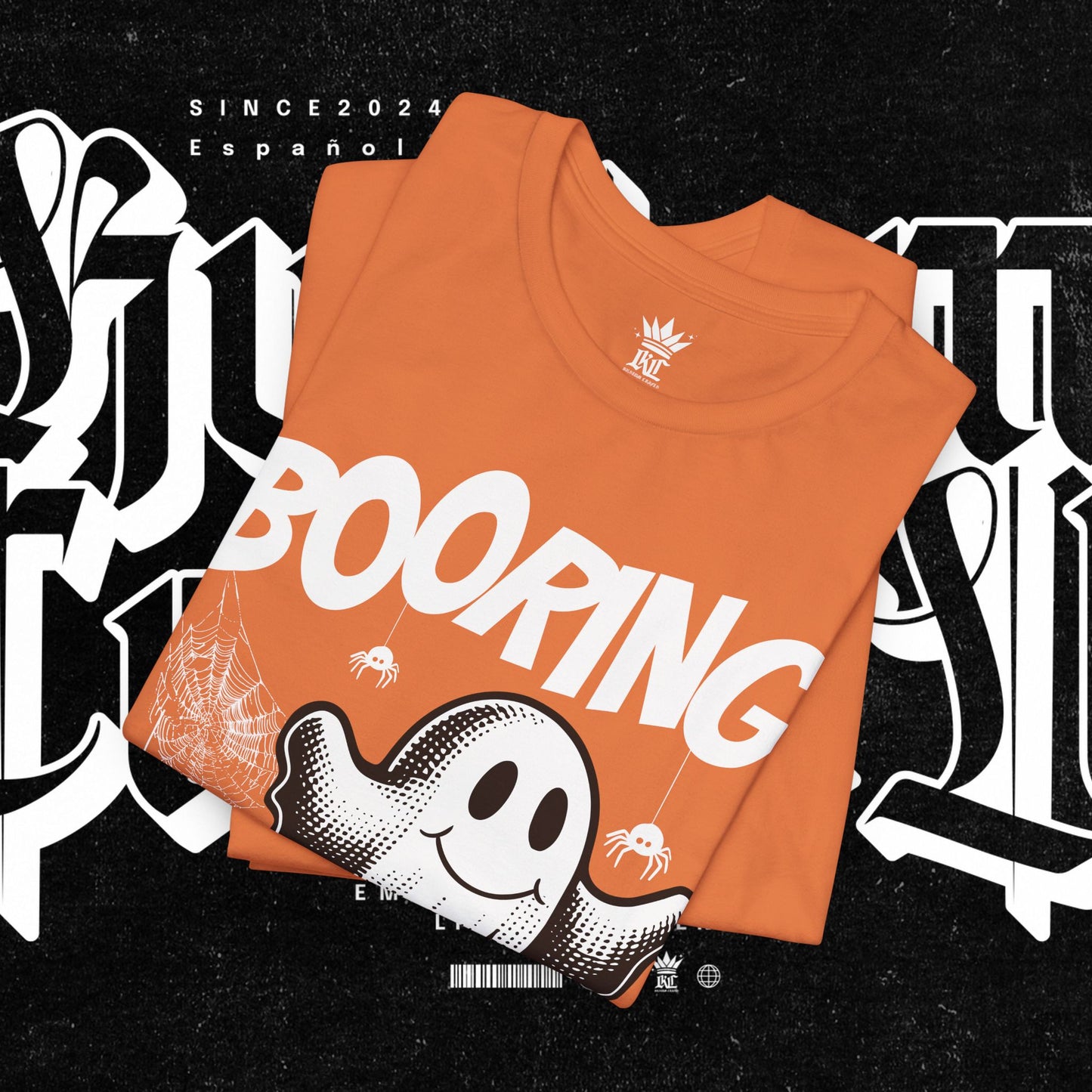 Ghostly Boo-Ring Fun Tee - Spooky Vibes, Perfect for Halloween, Casual Wear, Gift for Ghost Lovers, Graphic Tee, Trendy Outfit