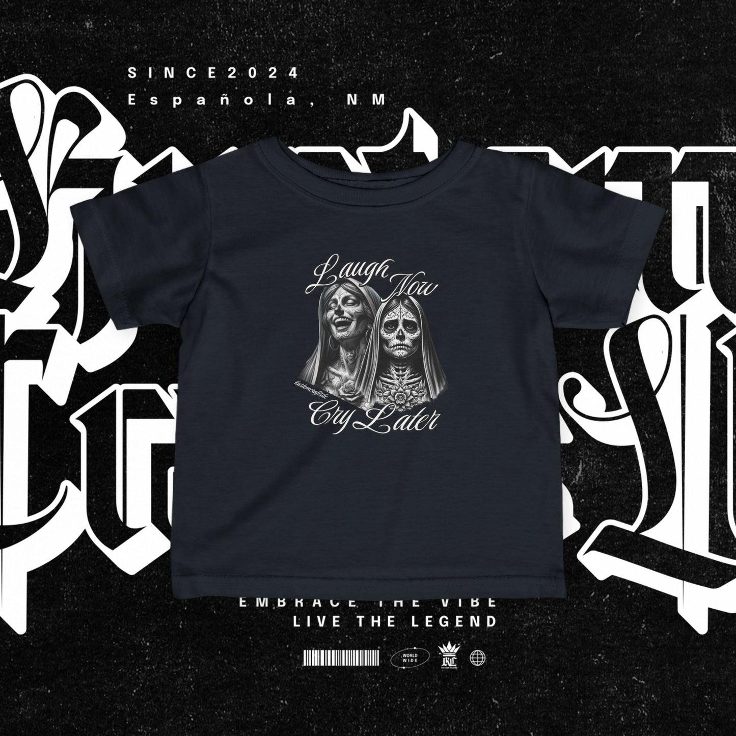 Infant Graphic Tee - Laugh Now Cry Later Design