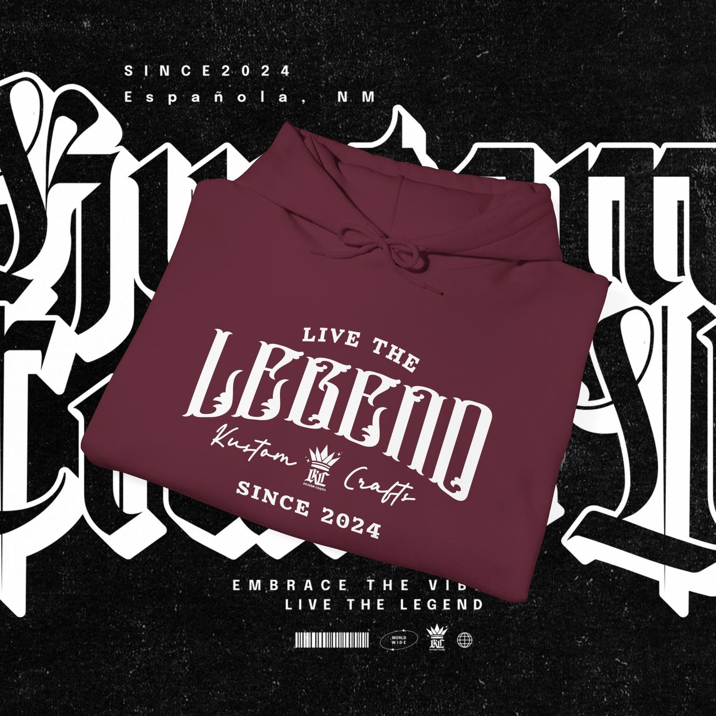 Live the Legend | Cozy Unisex Hoodie for Any Occasion, Gift for Friends, Streetwear Style