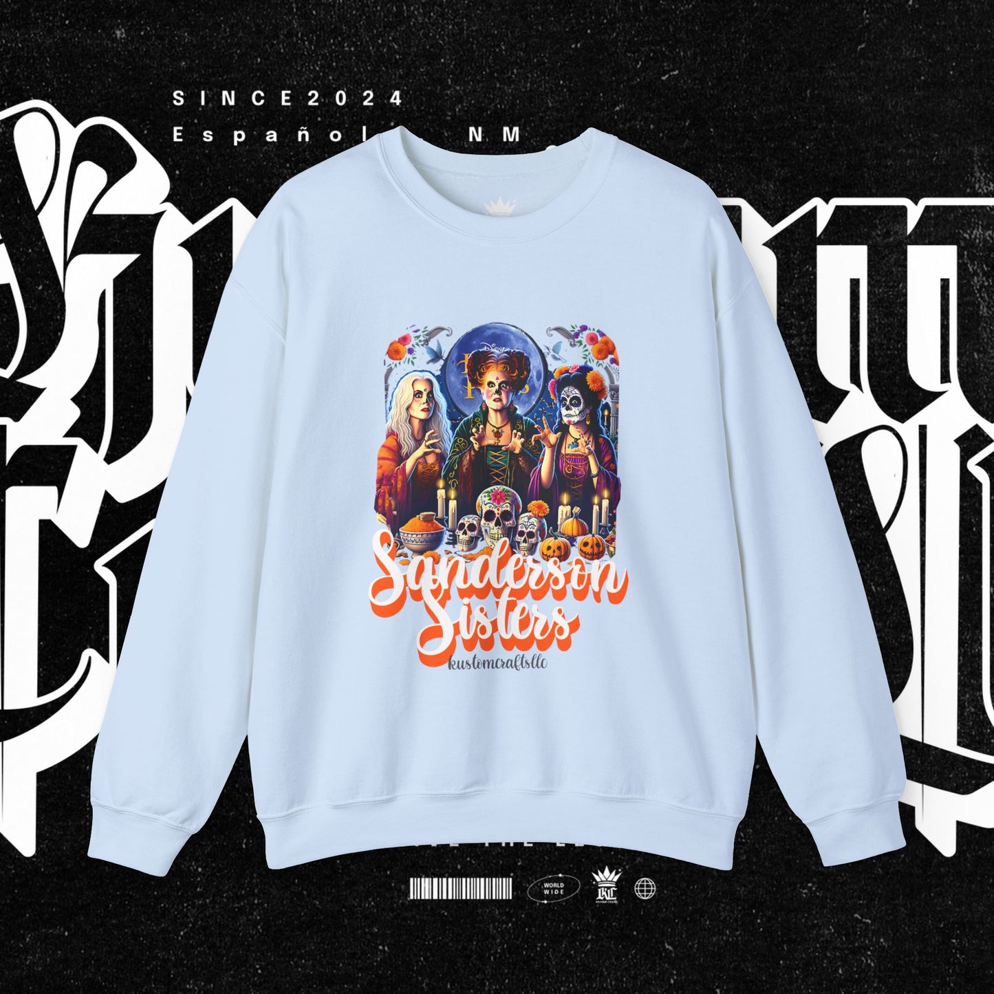 Sanderson Sisters Crewneck Sweatshirt, Halloween Sweatshirt, Casual Fall Fashion, Unisex Sweater, Art Print Sweatshirt