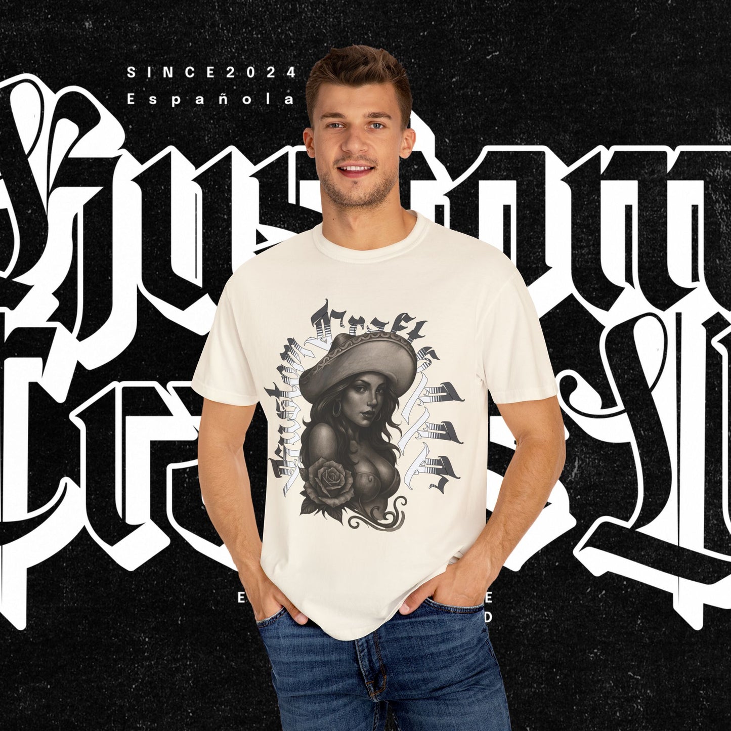 Senora Street T-shirt, Unisex Tee, Custom Graphic Shirt, Distressed Vintage Tee, Hipster Fashion Top