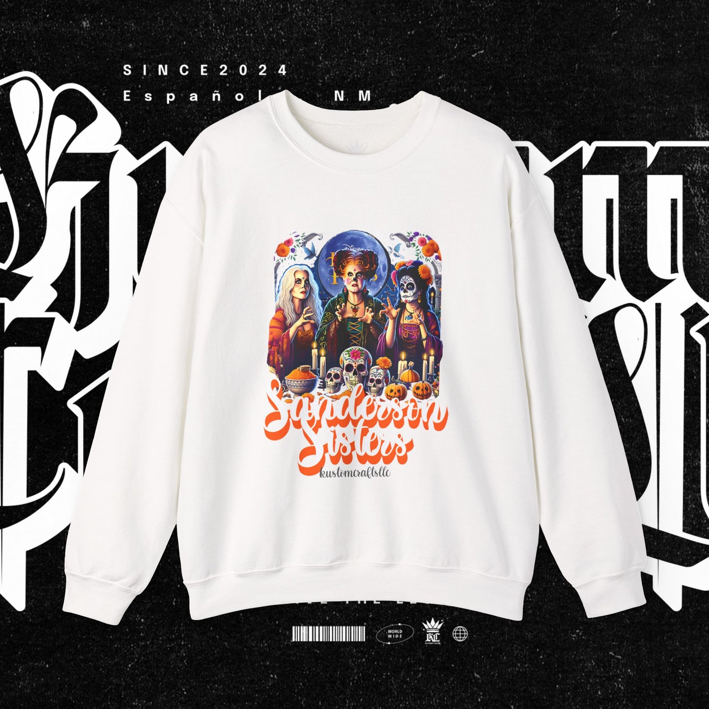 Sanderson Sisters Crewneck Sweatshirt, Halloween Sweatshirt, Casual Fall Fashion, Unisex Sweater, Art Print Sweatshirt