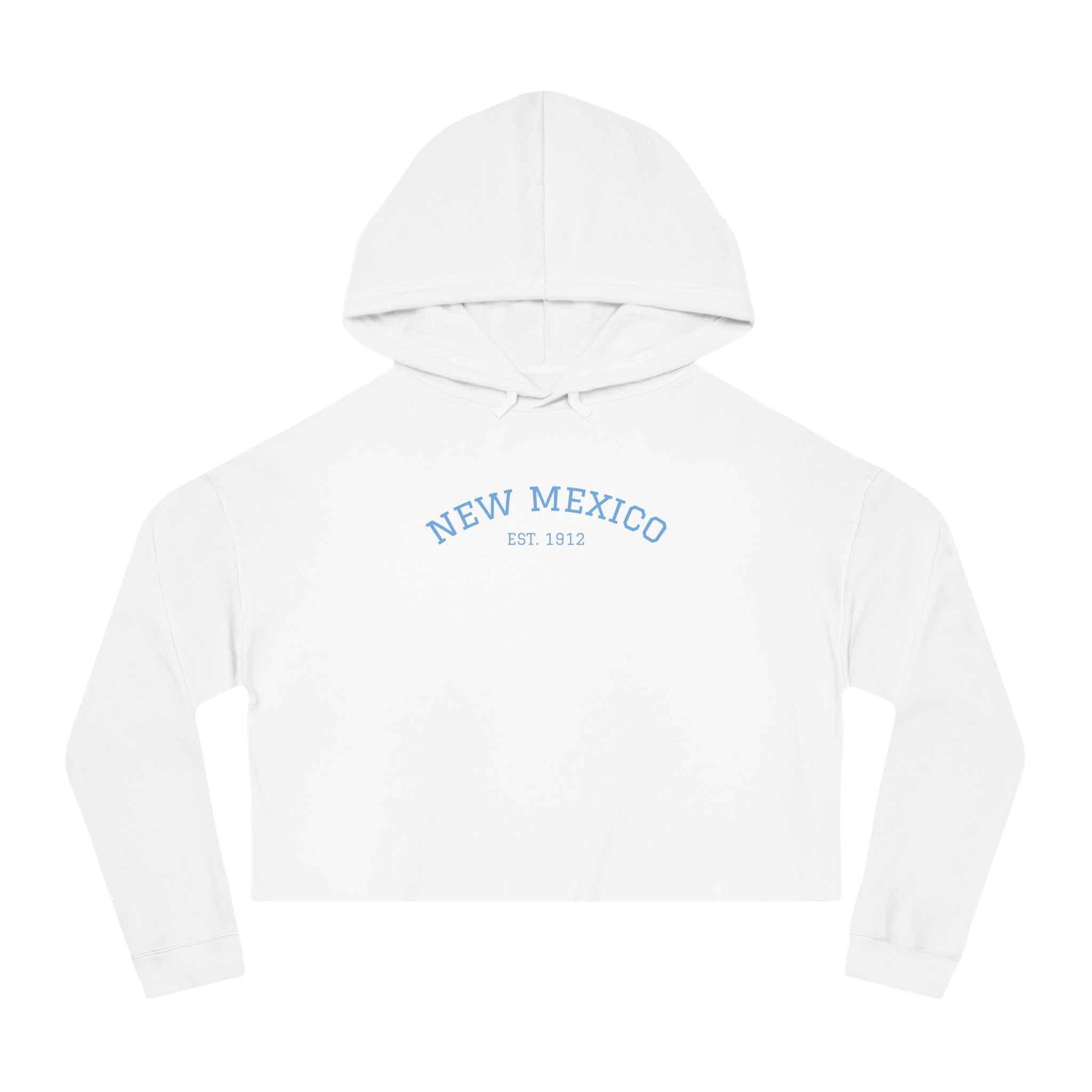 New Mexico Cropped Women's Hooded Sweatshirt
