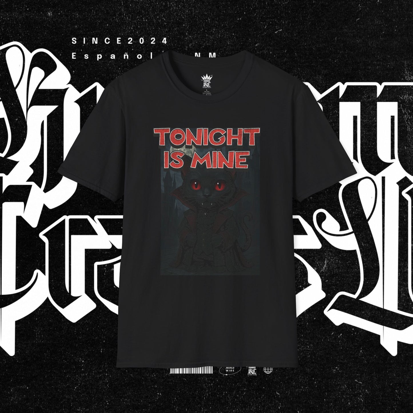 Dracula Cat Tonight is Mine Halloween Shirt