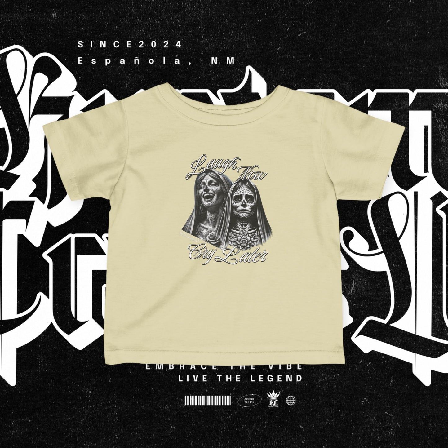 Infant Graphic Tee - Laugh Now Cry Later Design