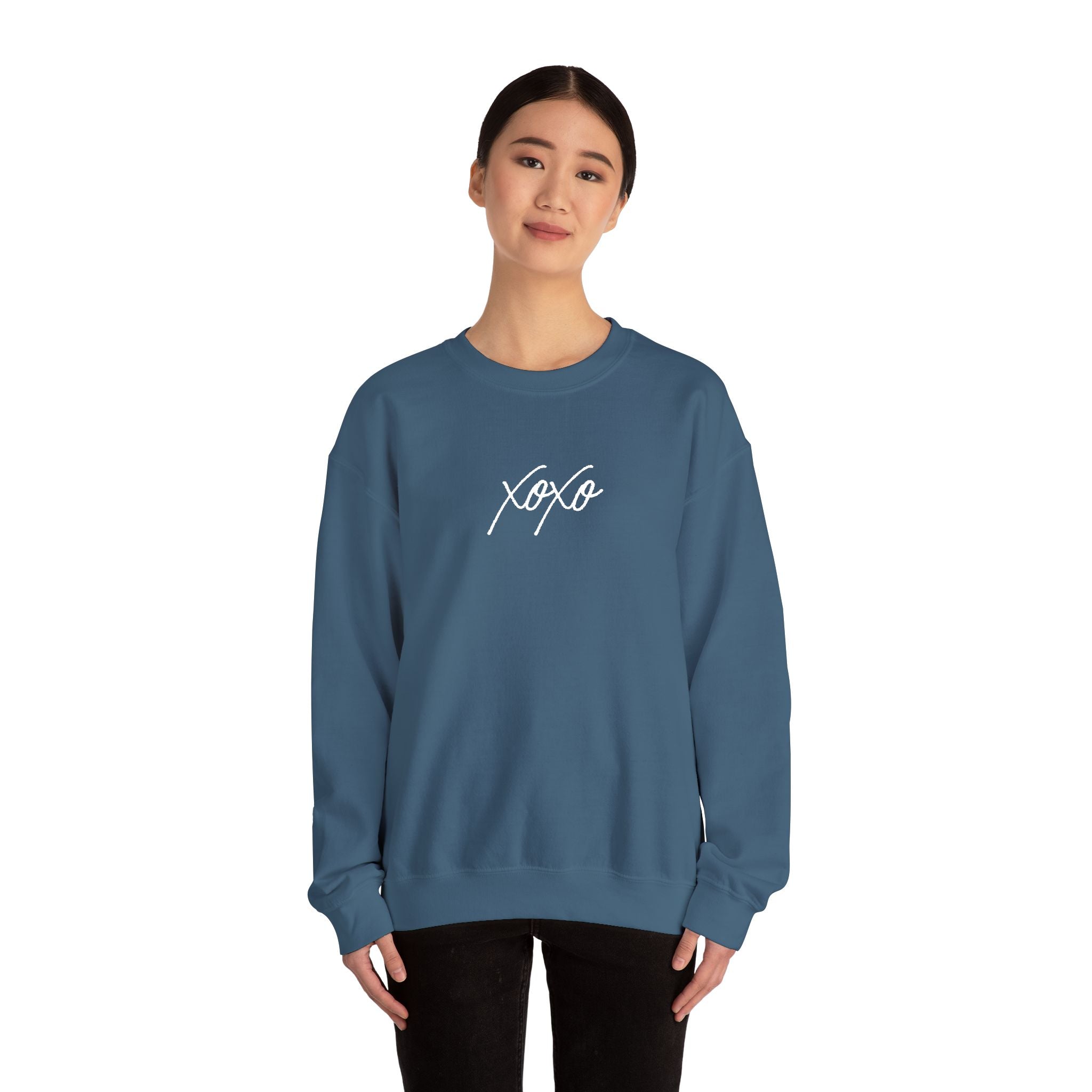 XOXO Embroidery Script Sweatshirt