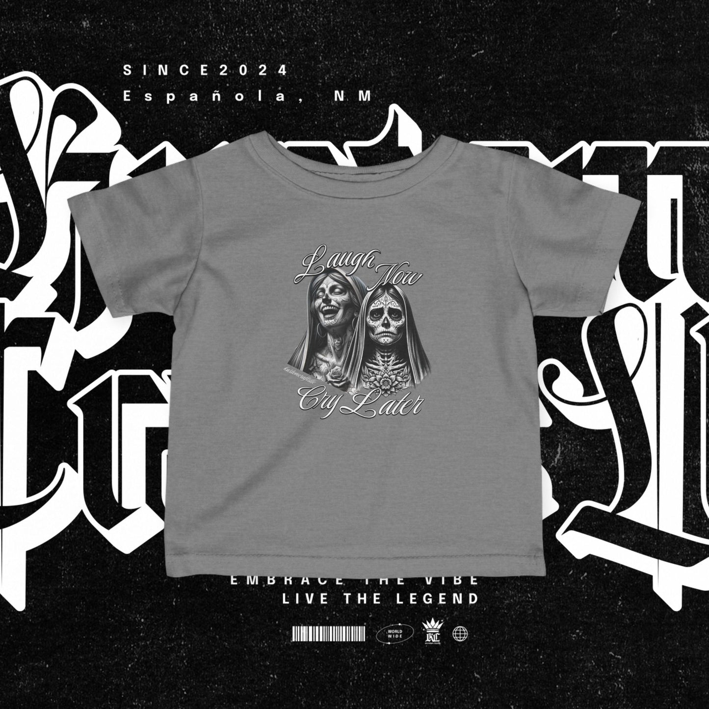 Infant Graphic Tee - Laugh Now Cry Later Design
