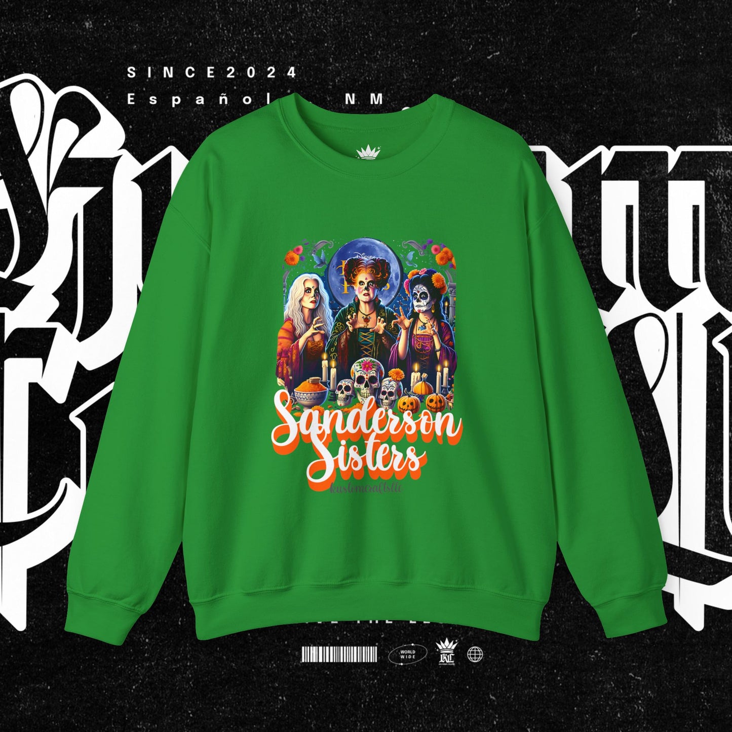 Sanderson Sisters Crewneck Sweatshirt, Halloween Sweatshirt, Casual Fall Fashion, Unisex Sweater, Art Print Sweatshirt
