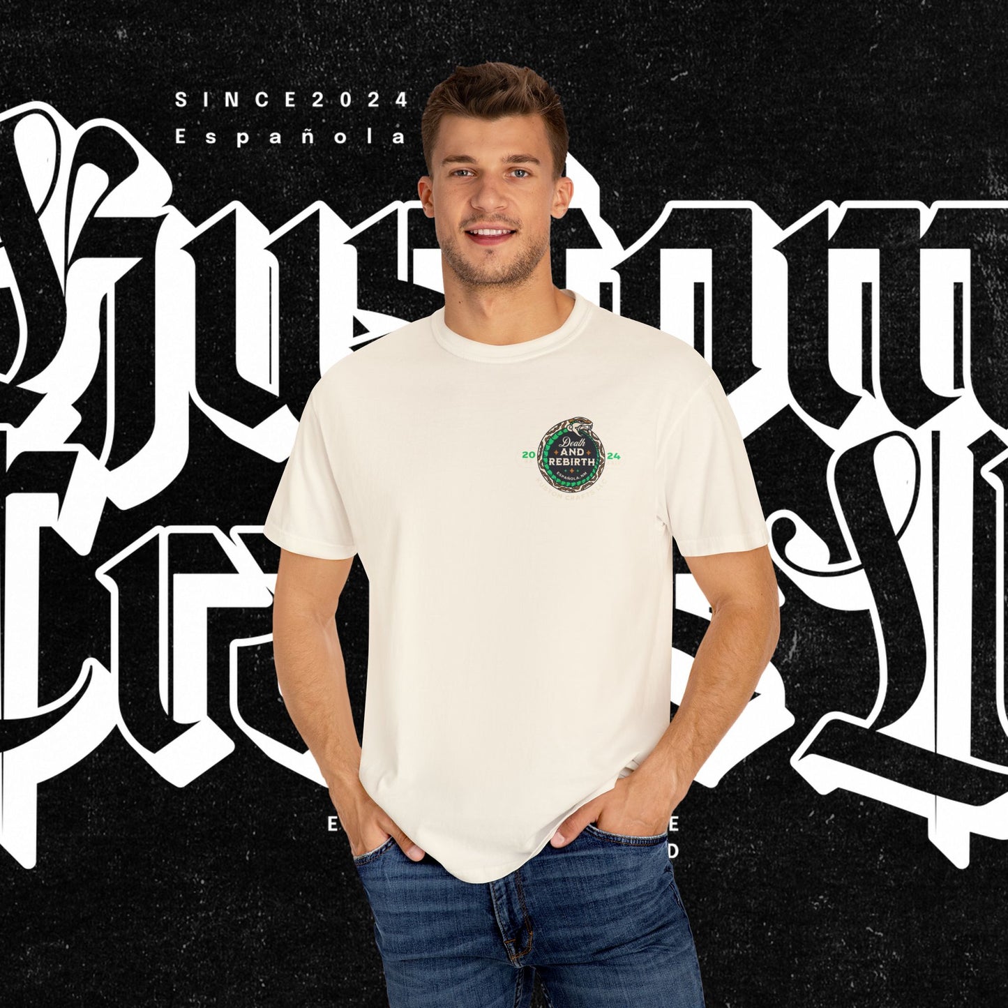 Death and Rebirth Snake Graphic Tee, Death Rebirth Unisex T-shirt, Streetwear Alternative Fashion, Serpent Design Shirt, Edgy Clothing