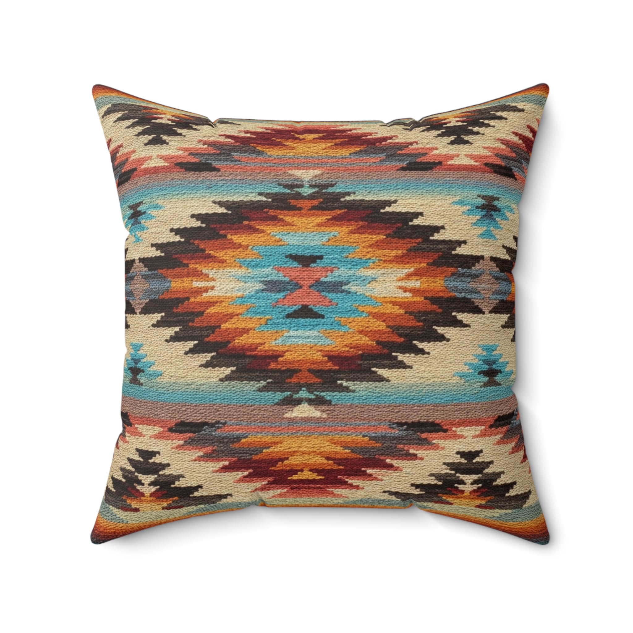 Southwestern - Faux Suede Square Pillow